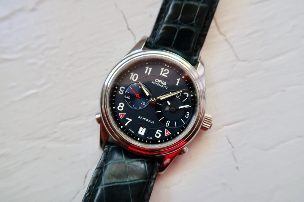 SOLD Oris Worldtimer Cal. 690 Ref. 7485 Orig. Strap Boxes 700