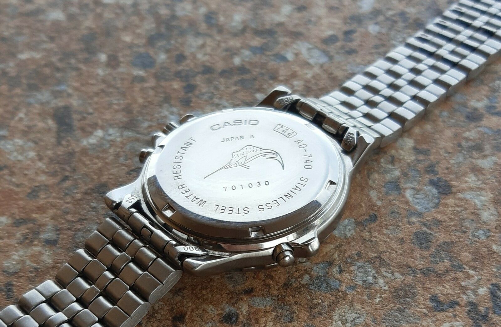 Vintage Casio Quartz Alarm Chronograph AD-740 Mod. 744 JDM 1997 