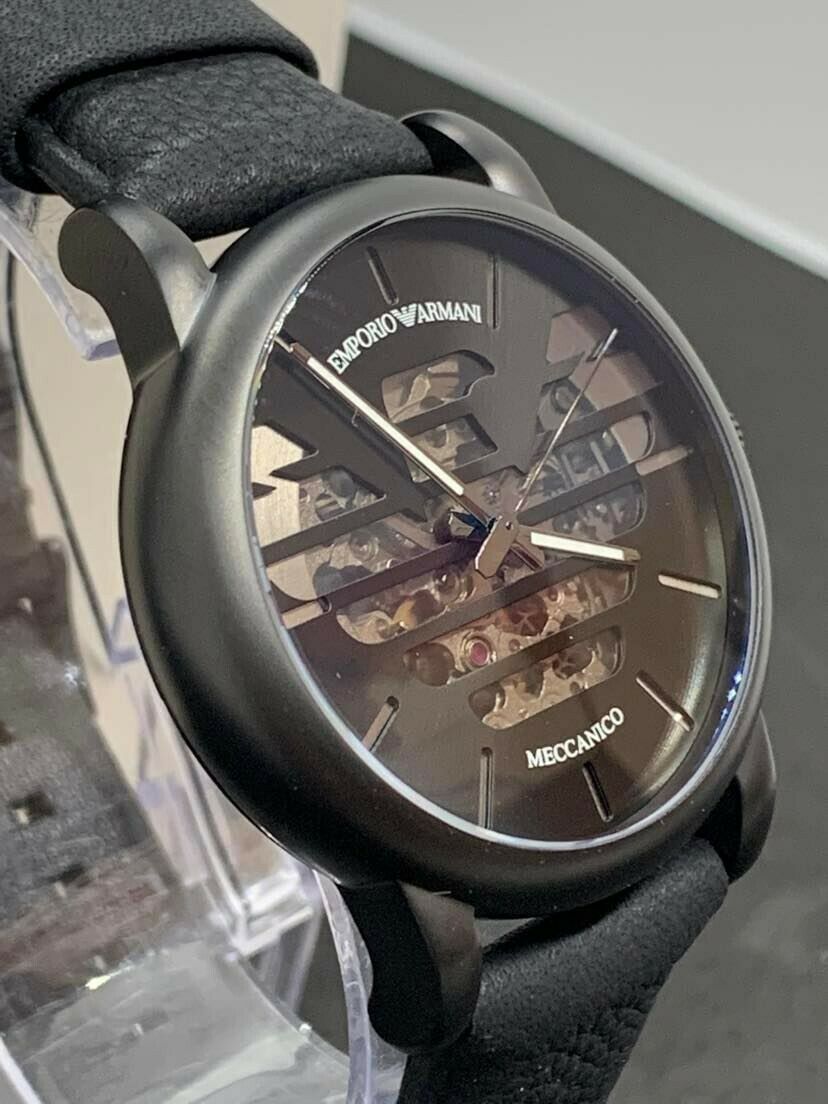 EMPORIO Armani Luigi 44mm Automatico Quadrante nero Men's Watch