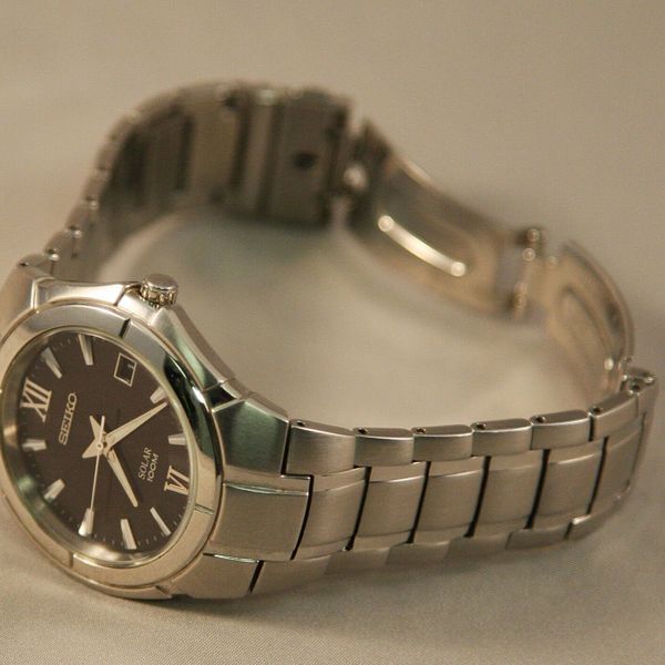 Men's Seiko Solar 100M Watch - V157 0AC0 | WatchCharts Marketplace