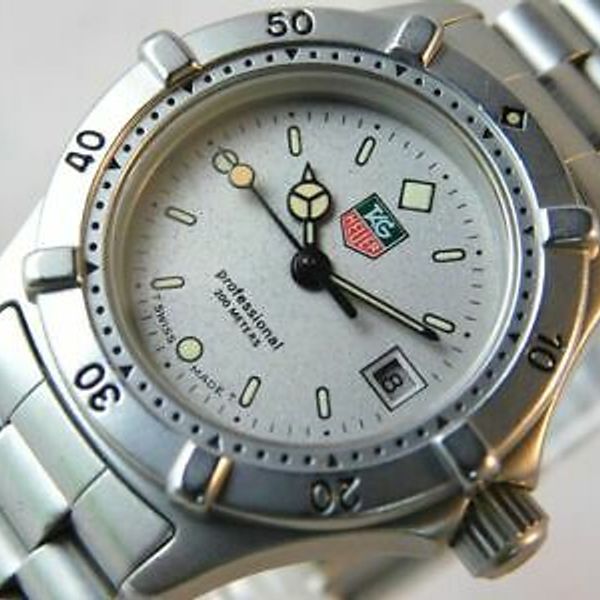 BEAUTIFUL!! TAG HEUER 962.208-2 DATE SILVER WOMEN'S VINTAGE WATCH