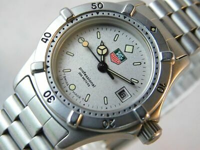 BEAUTIFUL TAG HEUER 962.208 2 DATE SILVER WOMEN S VINTAGE WATCH