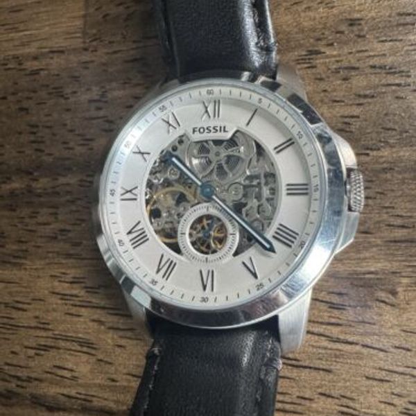 Fossil Brown Leather Dress Watch