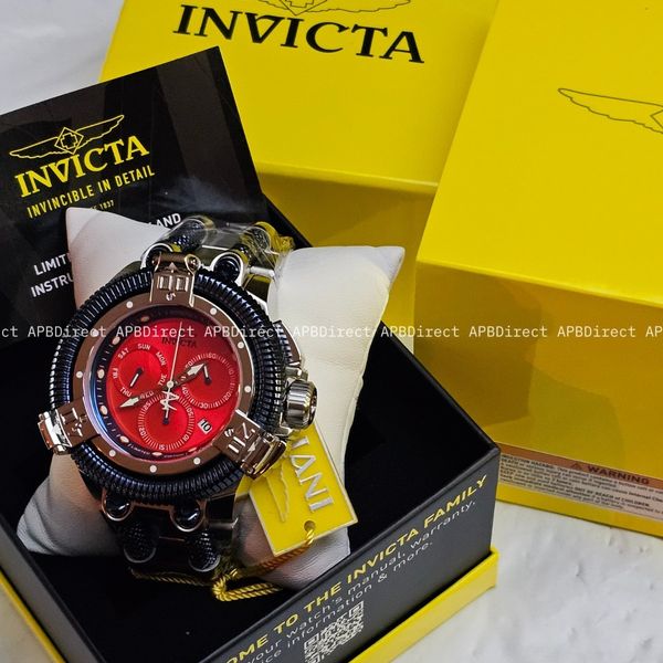 Invicta - King PYTHON - Limited Edition Red Swiss Z60 Chronograph ...