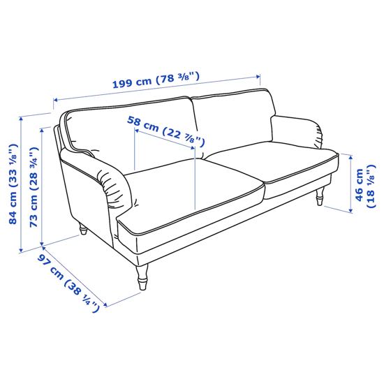 Stocksund 3 seater online sofa