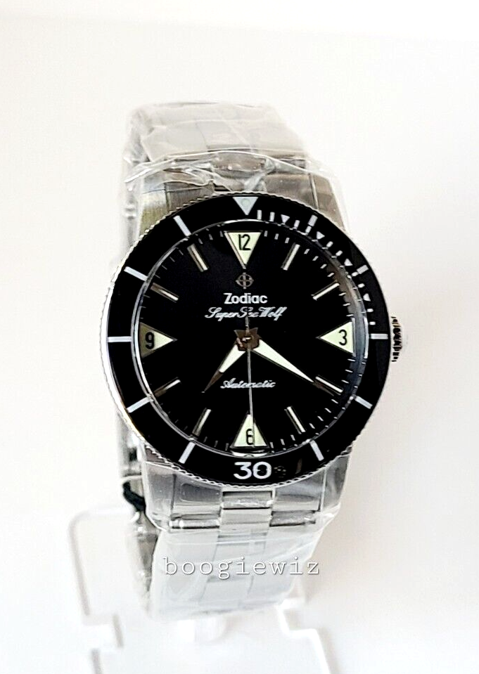 ZODIAC MEN'S SUPER SEA WOLF AUTOMATIC SWISS WATCH, ZO9209, NEW IN