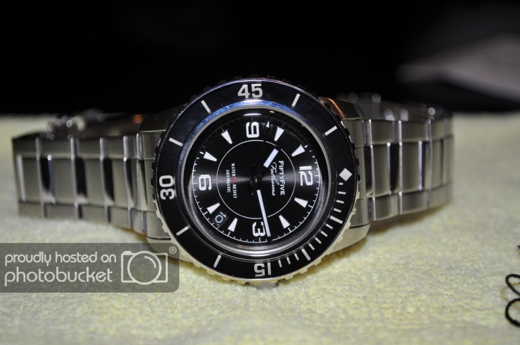 FS: Seiko SNZH55 FFF Blk Dial Mod with Bezel Mod | WatchCharts