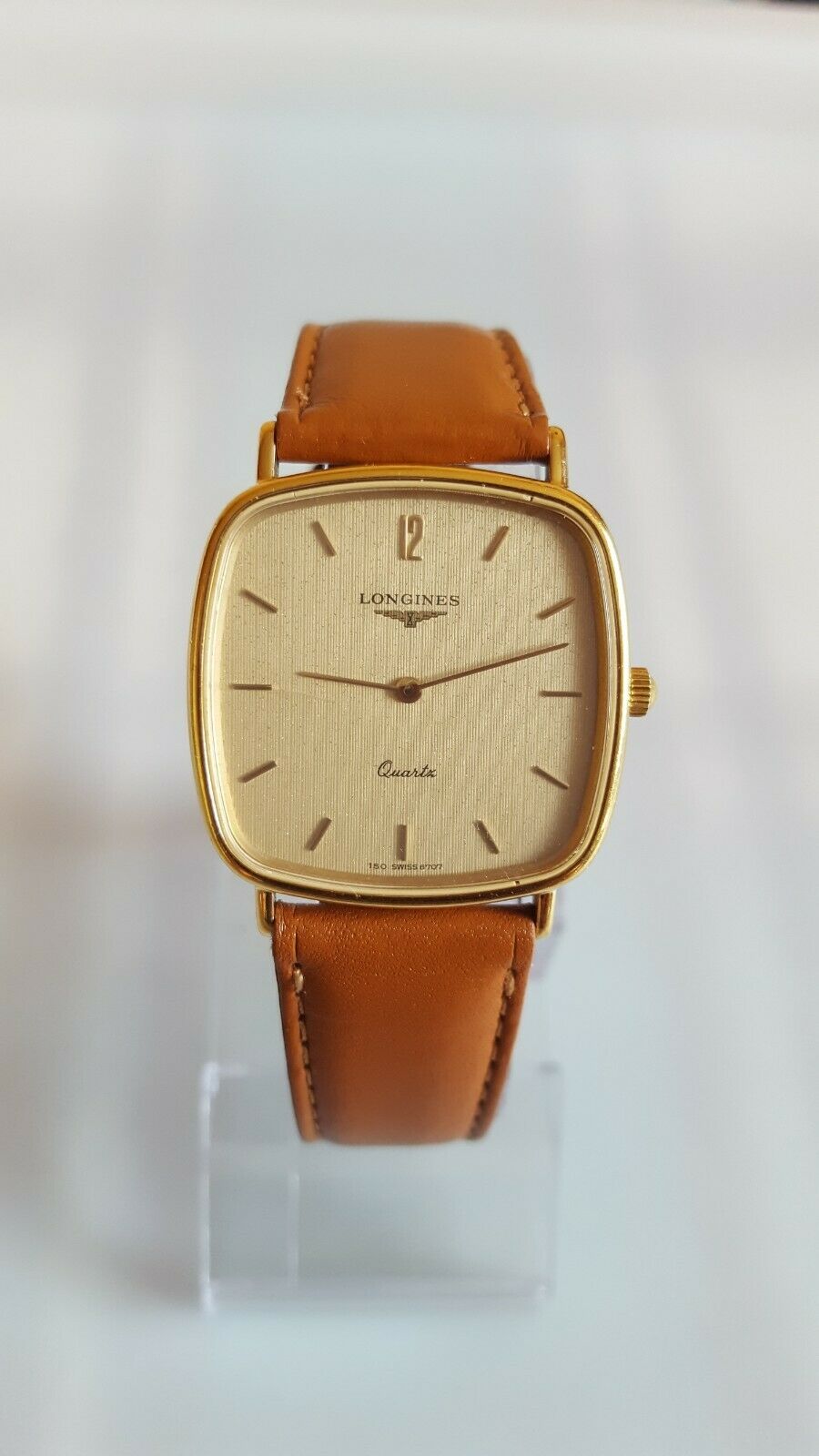LONGINES 腕時計 クオーツ【150 SWISS 6707】稼働美品 LONGINES 150 6707 18k GOLD PLATED QUARTZ MENS WATCH. EXCELLENT