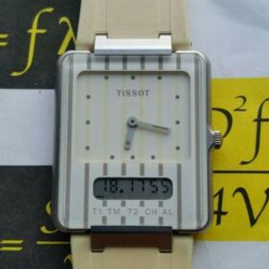 Vintage Tissot Twotimer Analogue Digital Watch with original box
