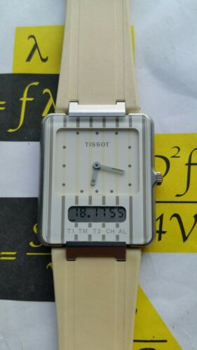 Vintage Tissot Twotimer Analogue Digital Watch with original box