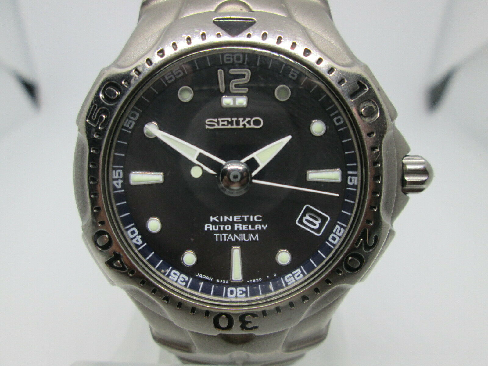 Seiko Kinetic B Auto Relay Titanium sold Mens watch