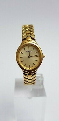 Tissot Ladies Swiss made Gold plated bracelet watch 328.S826