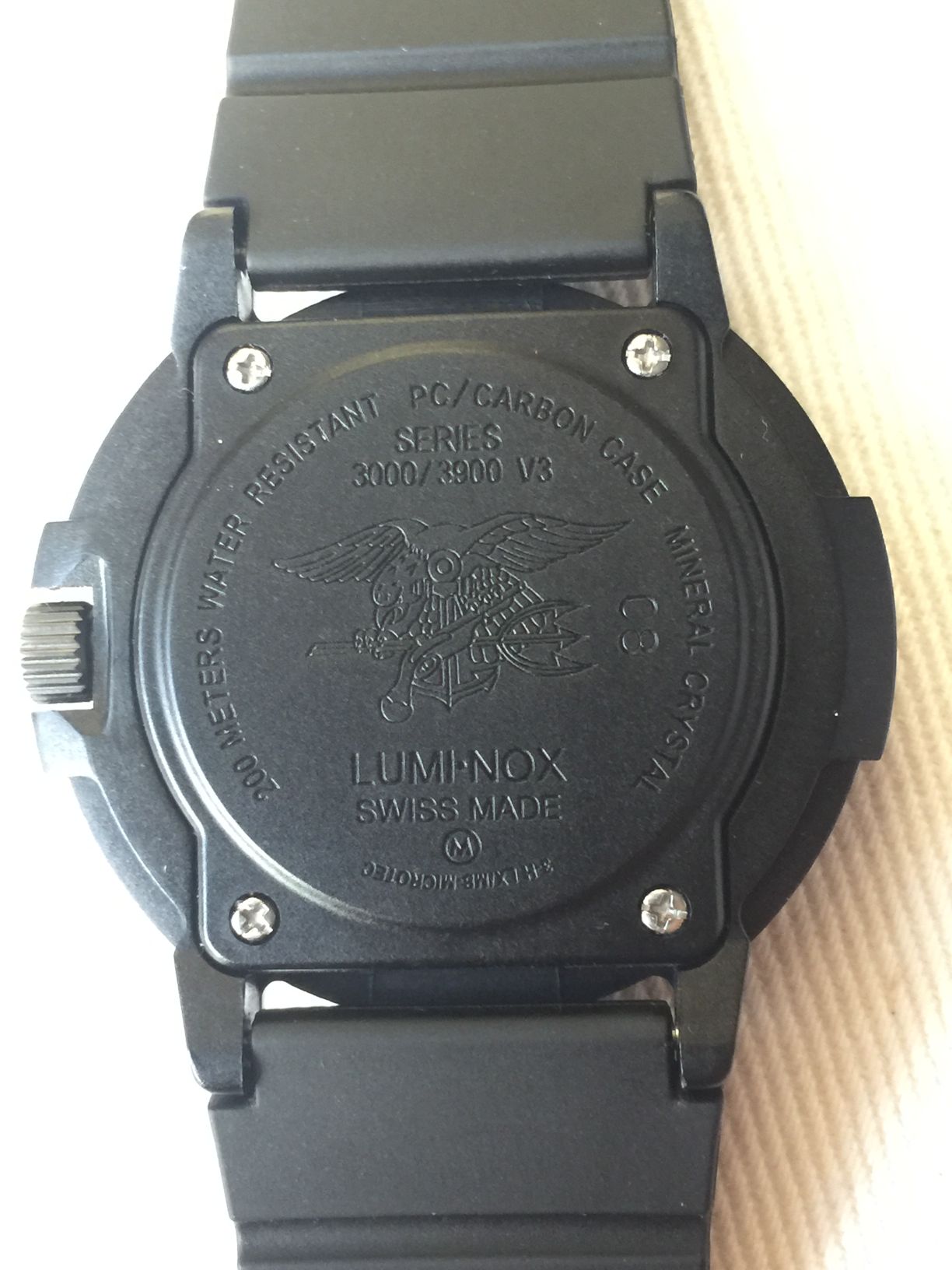 FS Luminox 3001-BO Navy SEAL $120 Blackout Watch $130 box manual