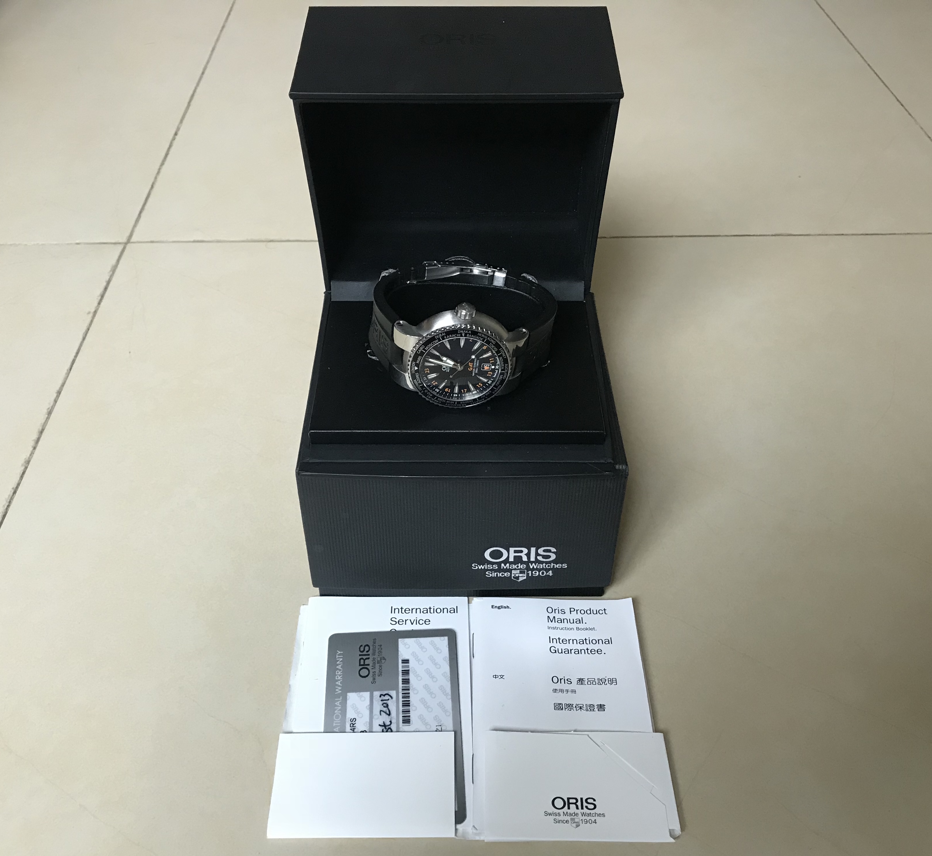 Rare Oris Diver GMT World Time 7608 WatchCharts Marketplace