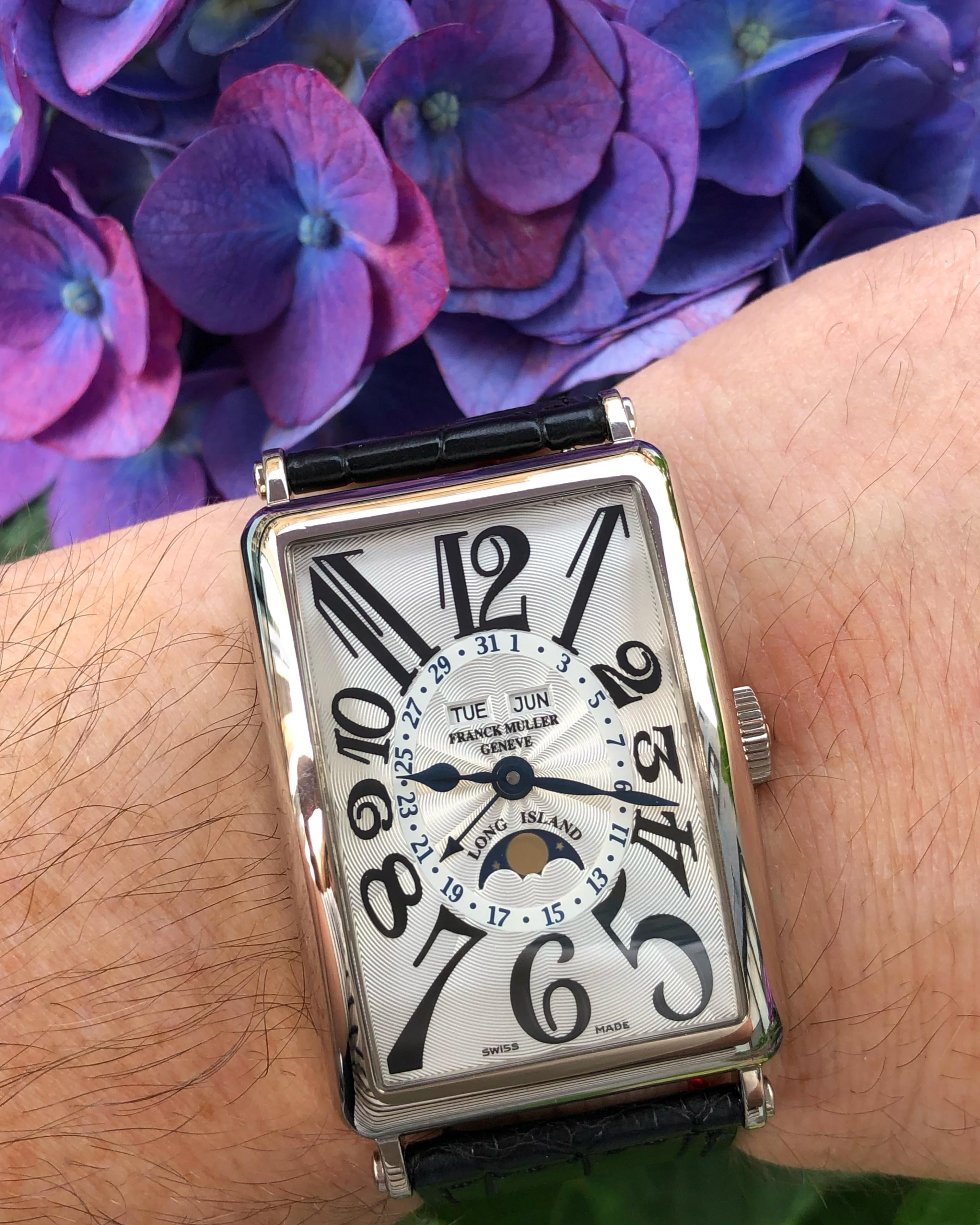 WTS Franck Muller Long Island 18k White Gold Master Calendar