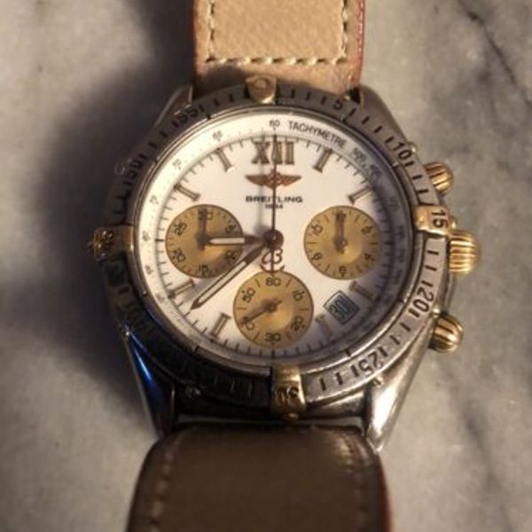 Breitling Stainless Steel/18K Yellow Gold Jetstream Chronomat B55048 ...