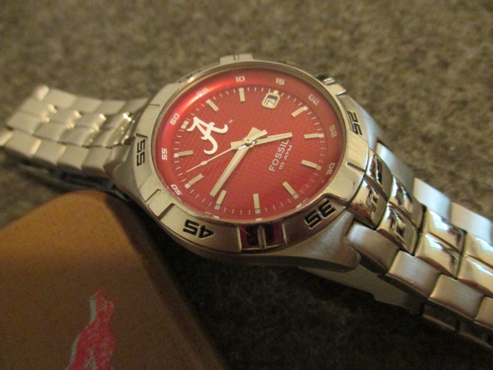 Alabama men's fossil on sale watch