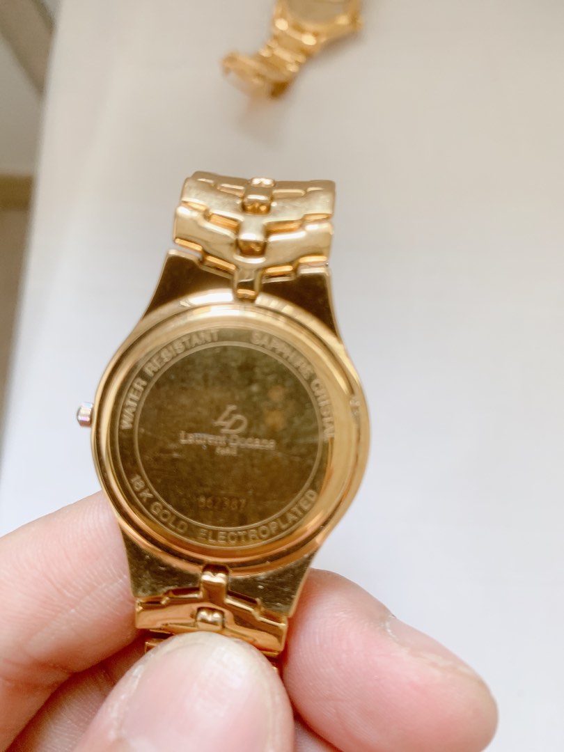 18K GOLD PLATED DIAMOND LAURENT DODANE WATCH | WatchCharts Marketplace