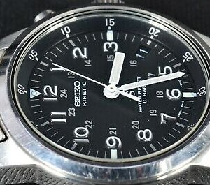 セイコーキネティック 5M42-0G20 ミリタリー オートクオーツ稼働