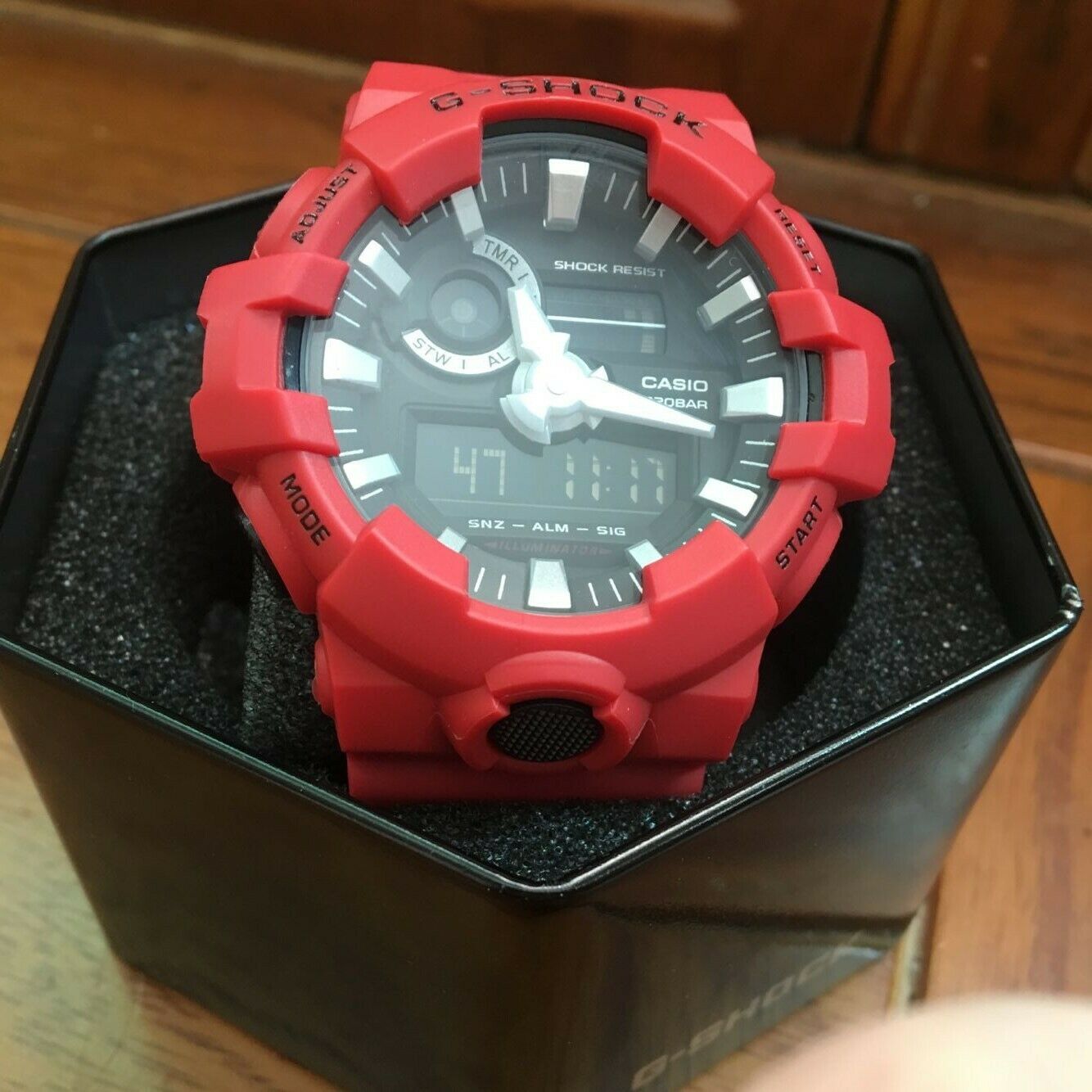 Casio G Shock Men S Quartz Digital Red Resin Sport Watch Ga700 4a Watchcharts