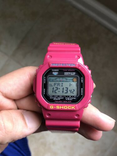 Casio G-Shock GRX-5600A Tough Solar G-LIDE Pink Watch Used But