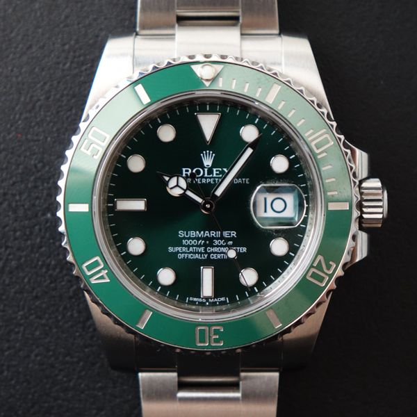 Rolex Submariner Date Hulk 116610LV full set WatchCharts Marketplace