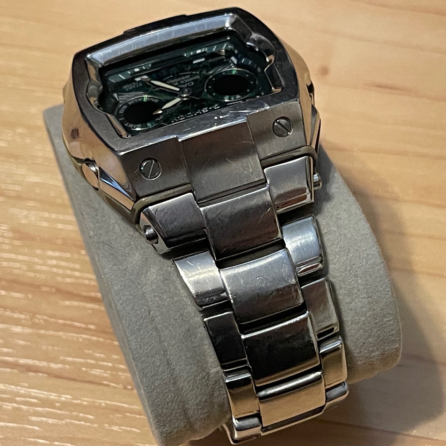 WTS] Casio G-Shock G-011AD-3B “The Cube” Green Dial Steel Analog