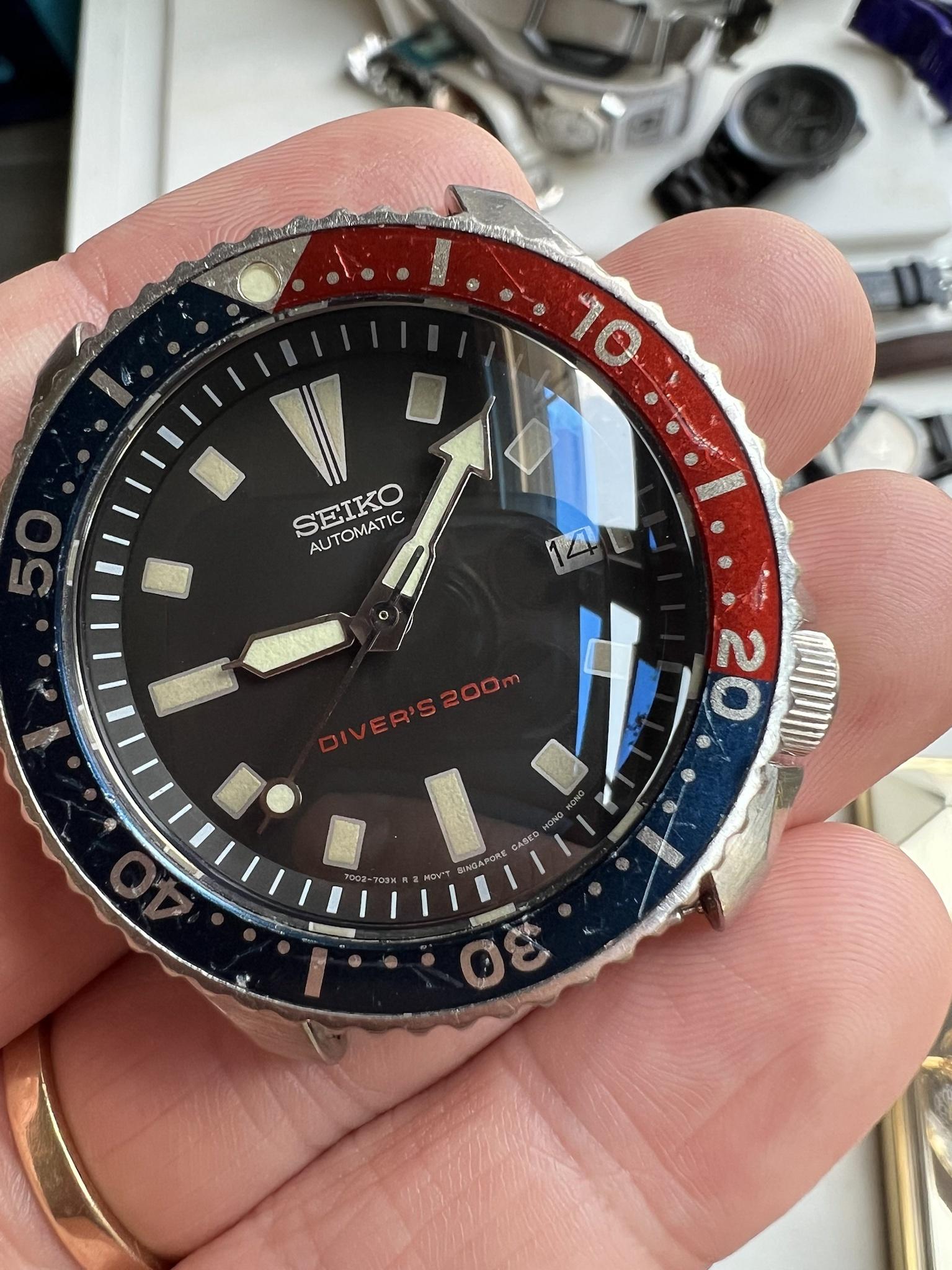 WTS Seiko Diver Automatic 7002 7039 with upgraded sapphire