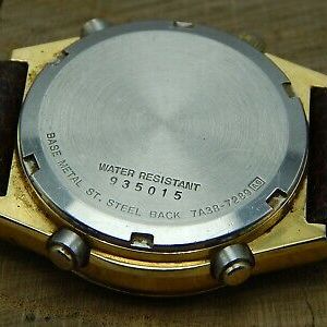 Vintage Seiko Quartz Chronograph Gold Toned Men's Wrist Watch Model: 7A38 -  7289 | WatchCharts
