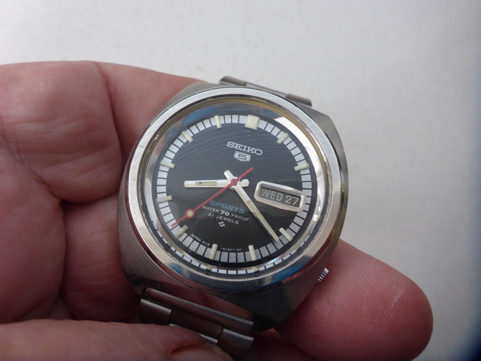 Seiko 5 Sports 6119-8130 Price as of December 2025 | WatchCharts