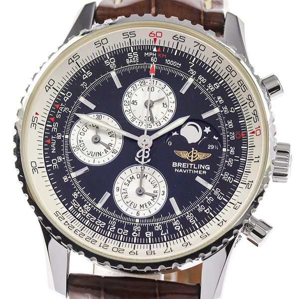 Box with warranty [BREITLING] Breitling Navitimer Olympus Moon Phase ...