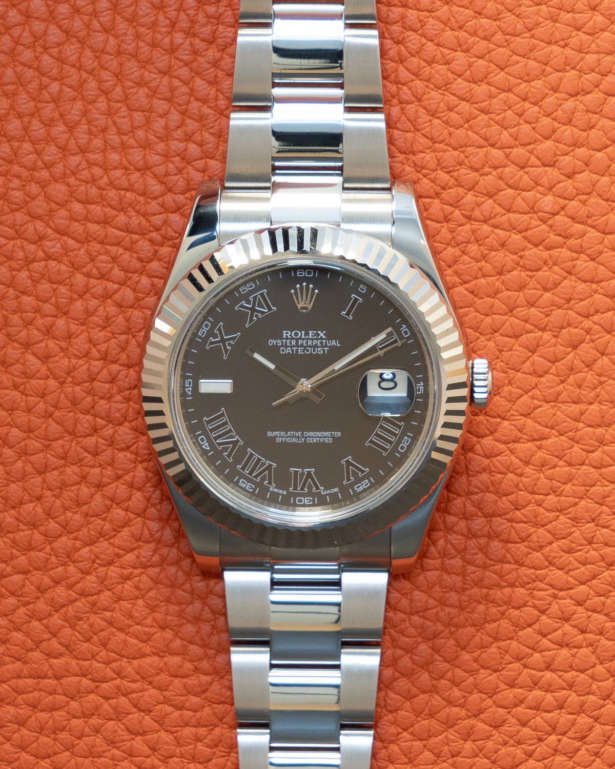 Rolex datejust ii roman on sale numerals