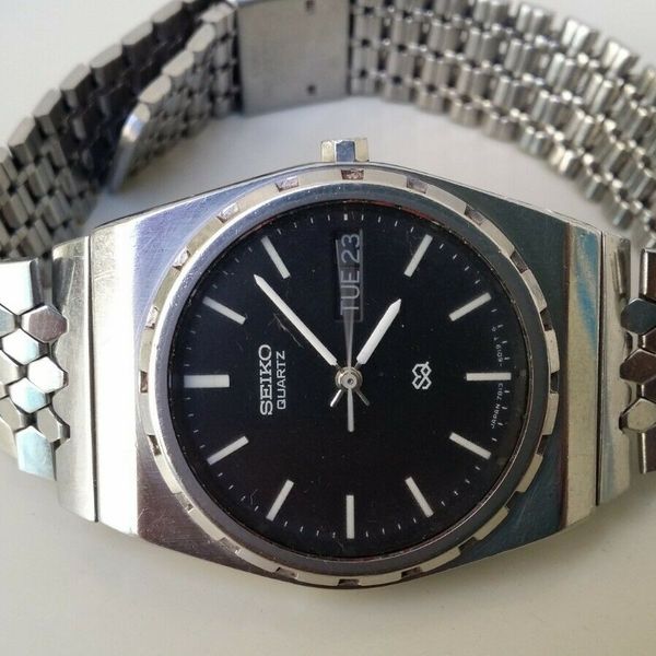 vintage rare seiko sq quartz 7813-6029 wristwatch for men's