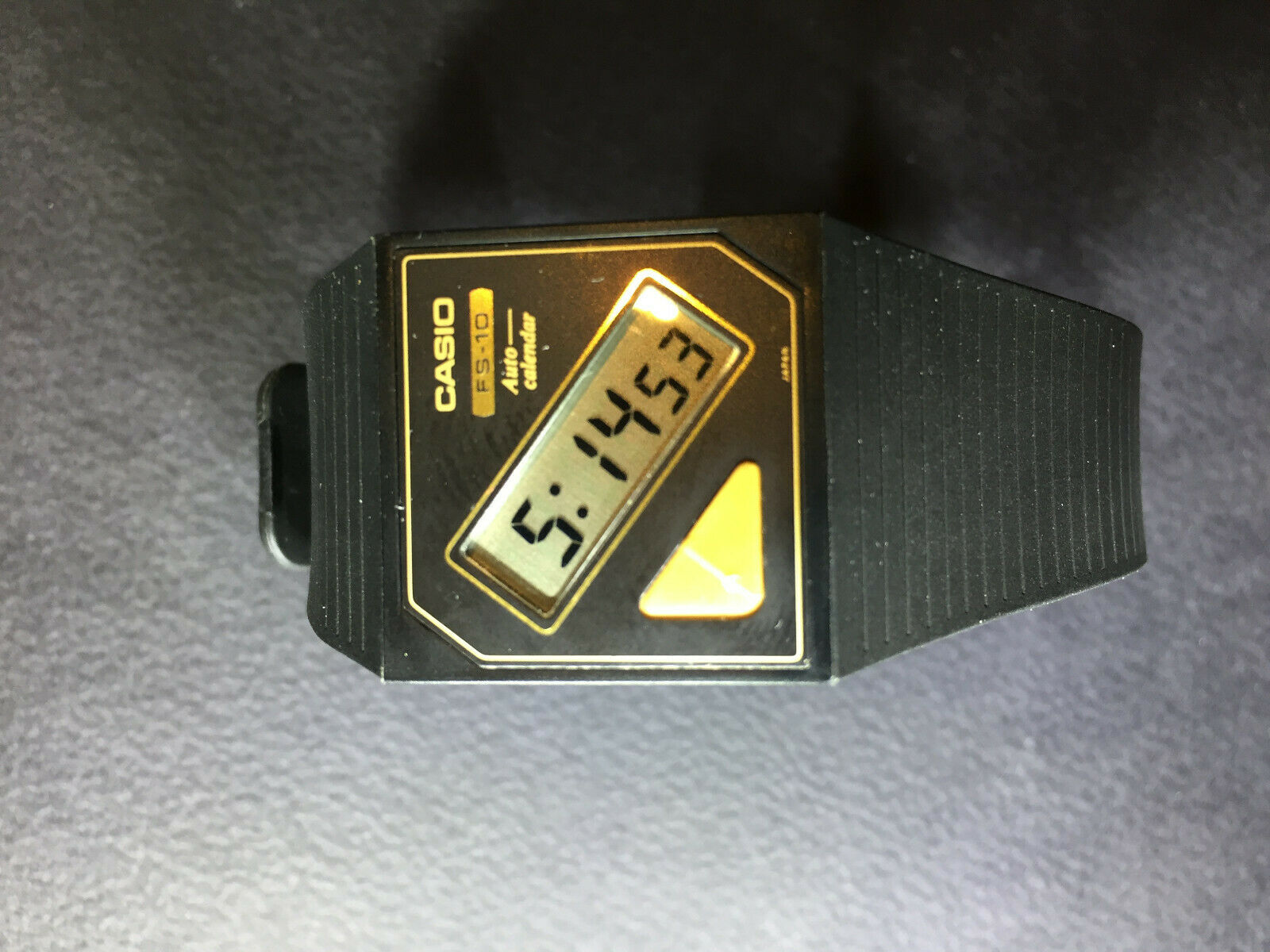 RARE CASIO FS-10 PELA VINTAGE THIN FILM LCD WATCH DIGITAL RETRO
