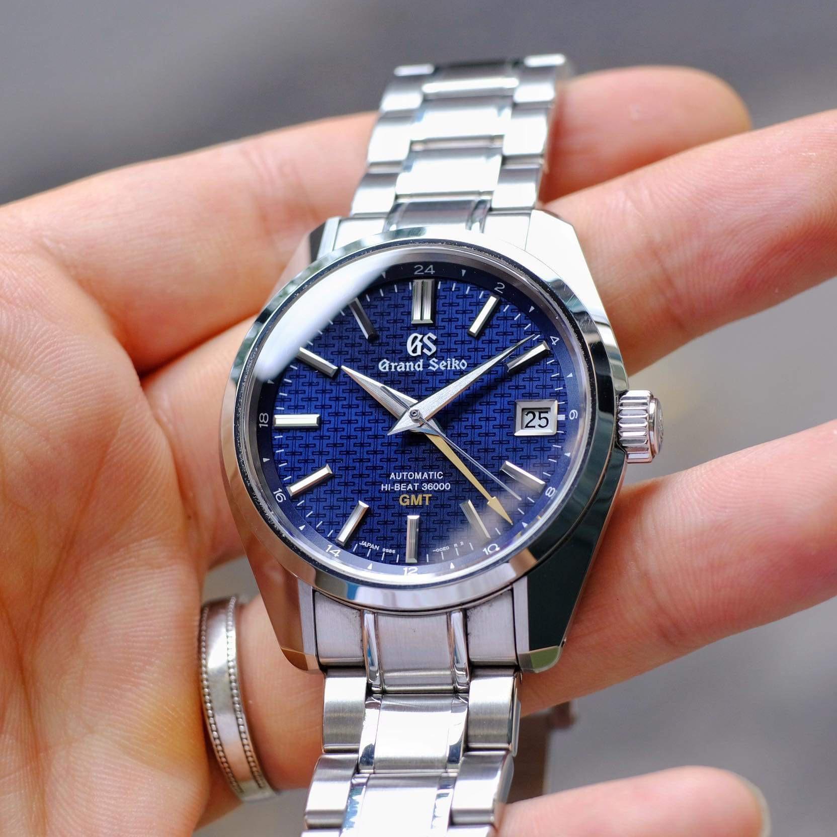 WTS Grand Seiko Hi Beat 36 000 GMT Kasuri Limited Edition SBGJ225