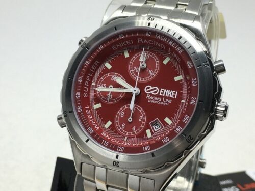 ENKEI RACING LINE Chronograph Sport Watch Red EK-001-R Wheels JDM