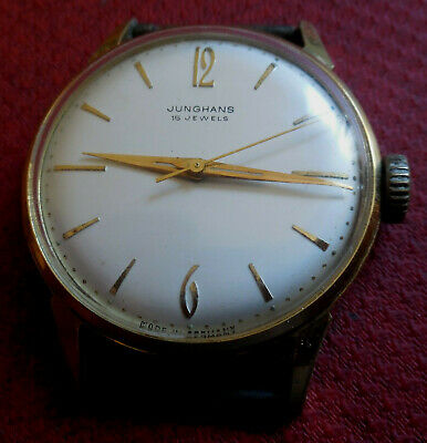 Vintage 1950s JUNGHANS 15 Jewels German Made Running Wristwatch