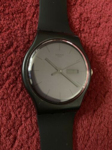 Black Men's SWATCH SR1130SW Swiss Made Watch | WatchCharts Marketplace