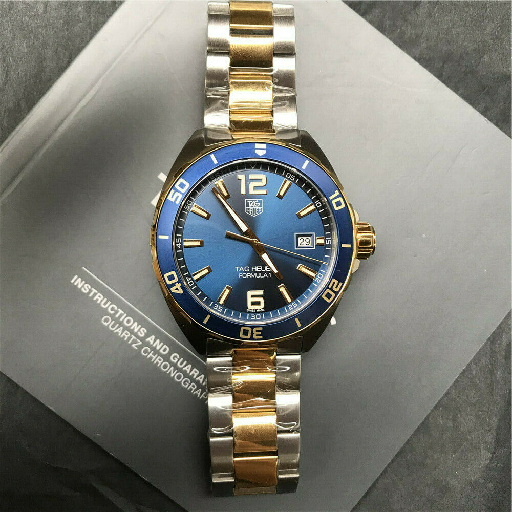 Tag Heuer Formula 1 Navy Blue Dial Two-tone Men's Watch WAZ1120.BB0879  7612533116092 - Watches, Formula 1 - Jomashop