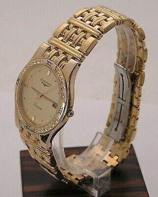 Awesome Original Longines Laureate Men s Dress Watch Diamond Bezel