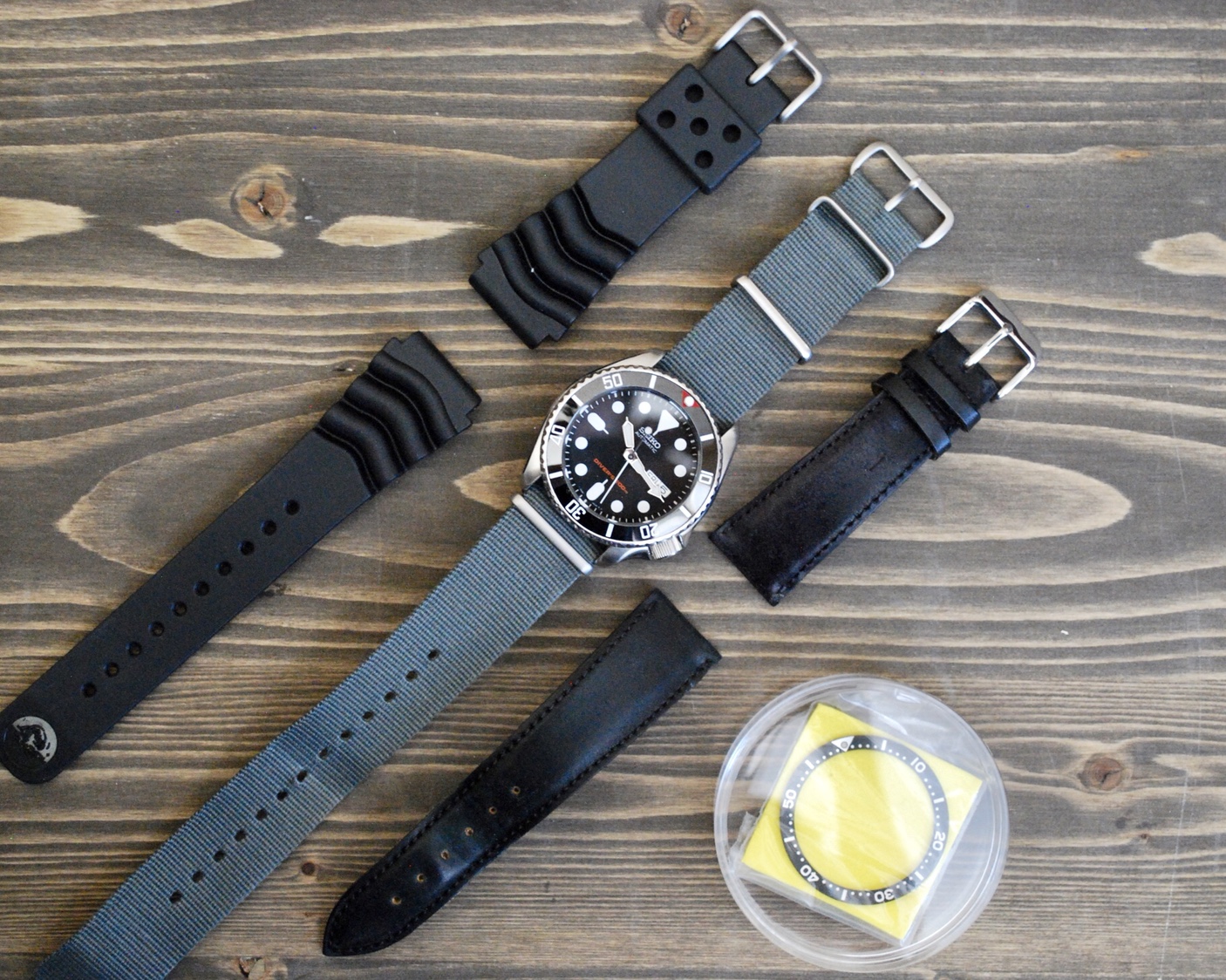Seiko SKX007 Dive Watch w/ HODINKEE strap and Ceramic insert | WatchCharts