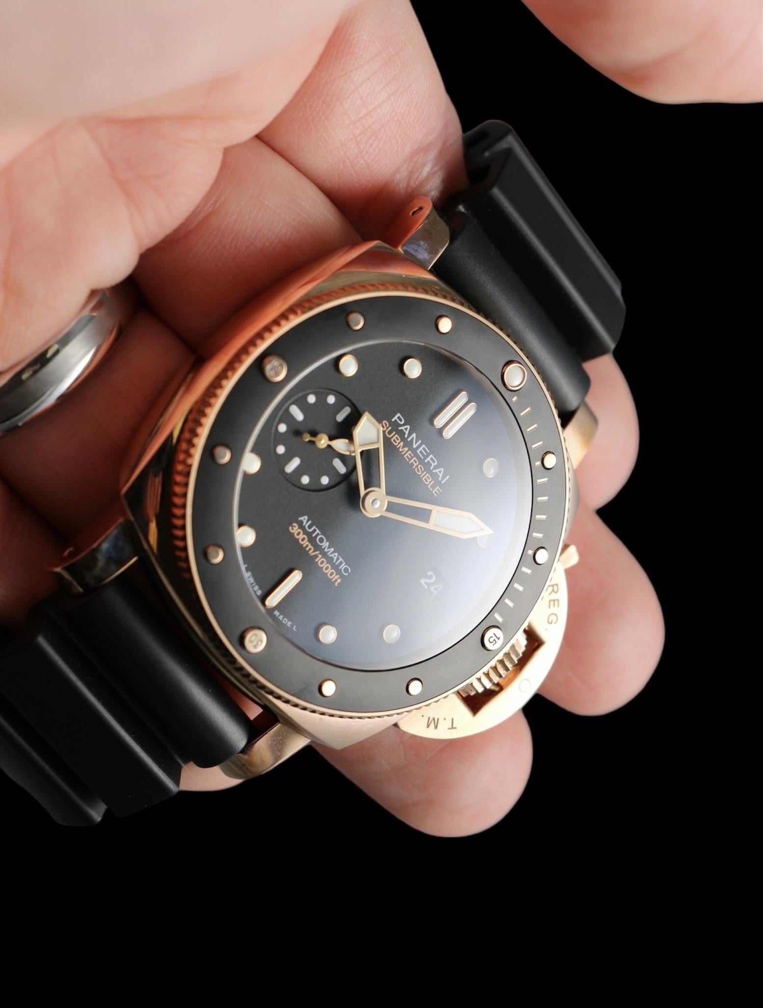 WTS Panerai Submersible Goldtech reference PAM01164 WatchCharts