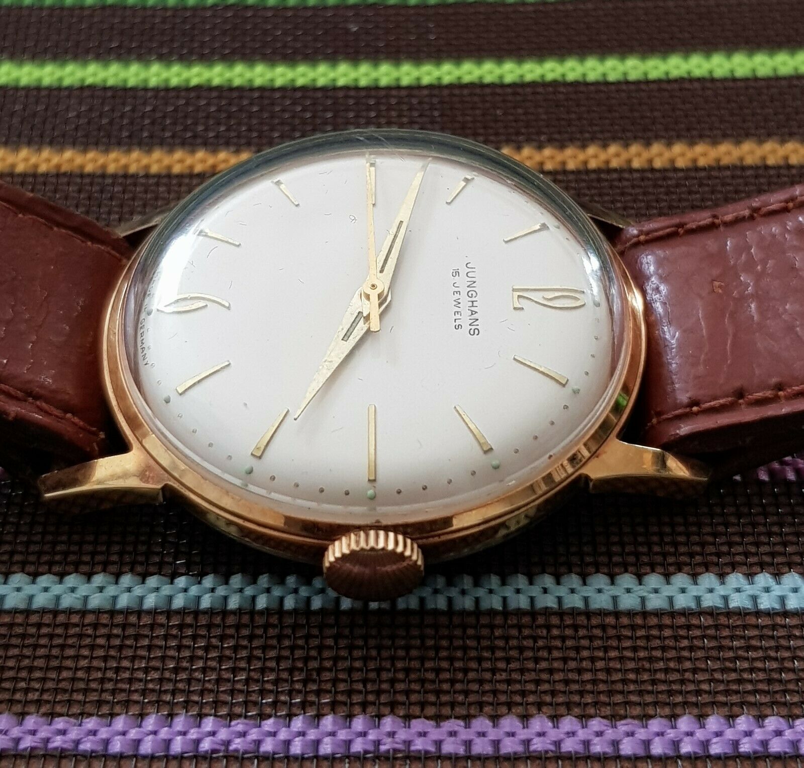 JUNGHANS VINTAGE RARE MECHANICAL HAND WINDING CAL.93S10 GERMANY