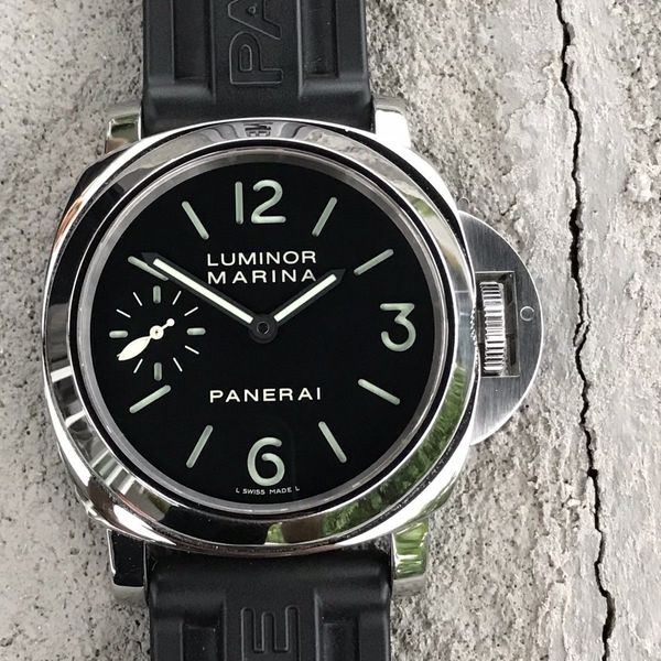 Cinturino In Vera Pelle Per Panerai Luminor – Imbottito, Cuciture A Contrasto, Fibbia In Acciaio, Adatto A PAM00441 E PAM00111