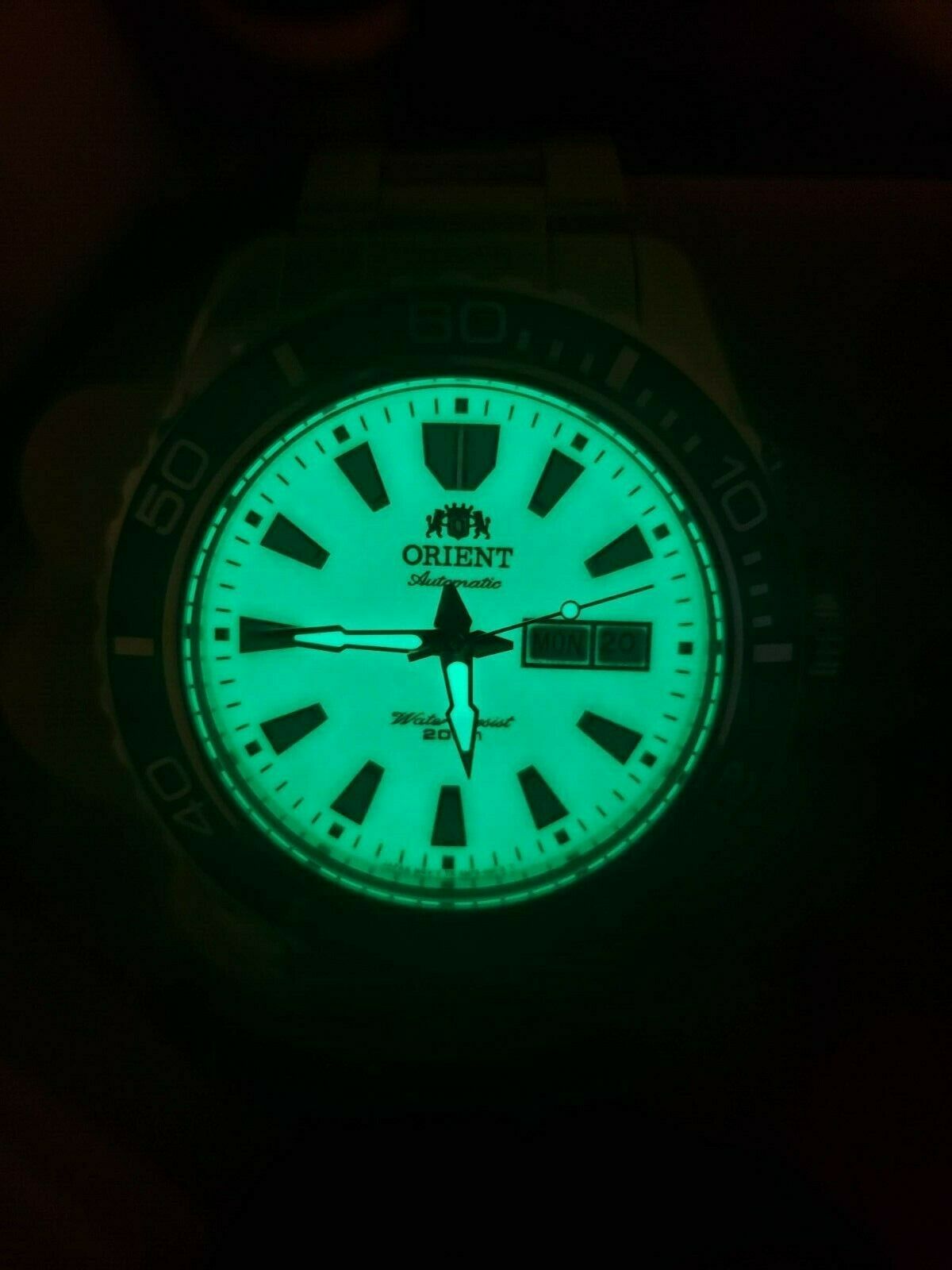 Orient Luminous Dial Mako XL Automatic Dive Watch on Bracelet Model # CEM75005R | WatchCharts Marketplace