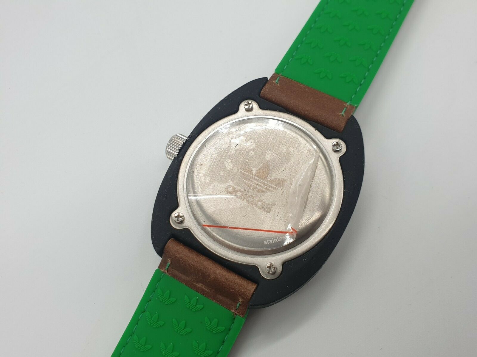 Adidas Stan Smith Men's Watch With Brown/Green Leather/Rubber