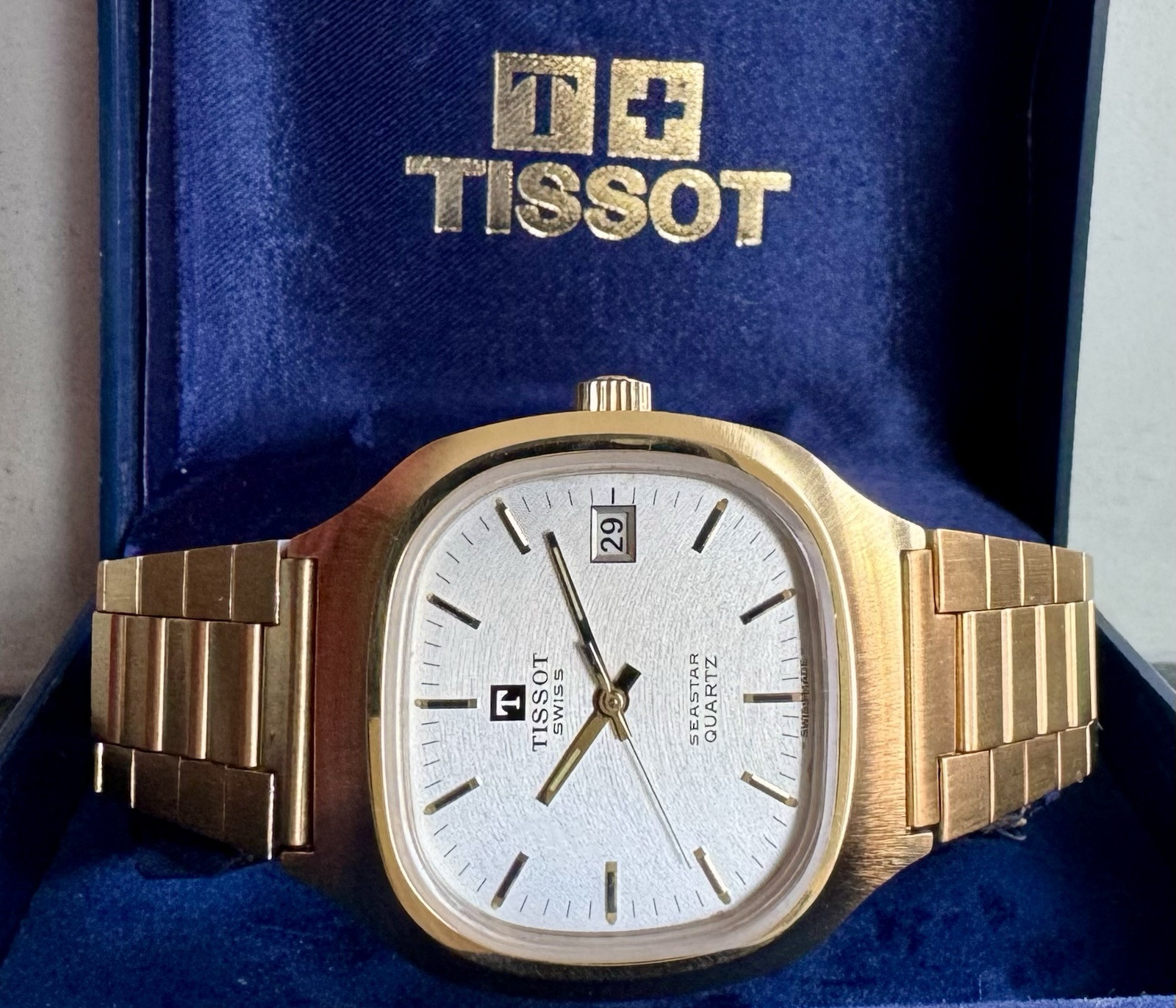 VINTAGE TISSOT SEASTAR QUARTZ MEN WRISTWATCH REF:40642 CIRCA:1977â
