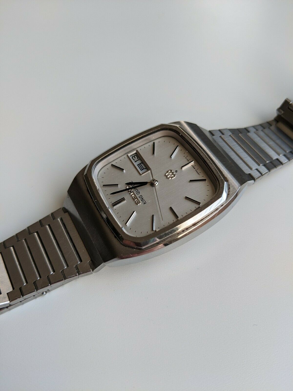 Vintage SEIKO KING QUARTZ 9923-5010 Twin Quartz Wrist Watch Japan