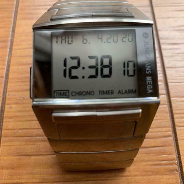 JUNGHANS Mega 1000 MEGA1000 Good Condition boxed + manual/ battery