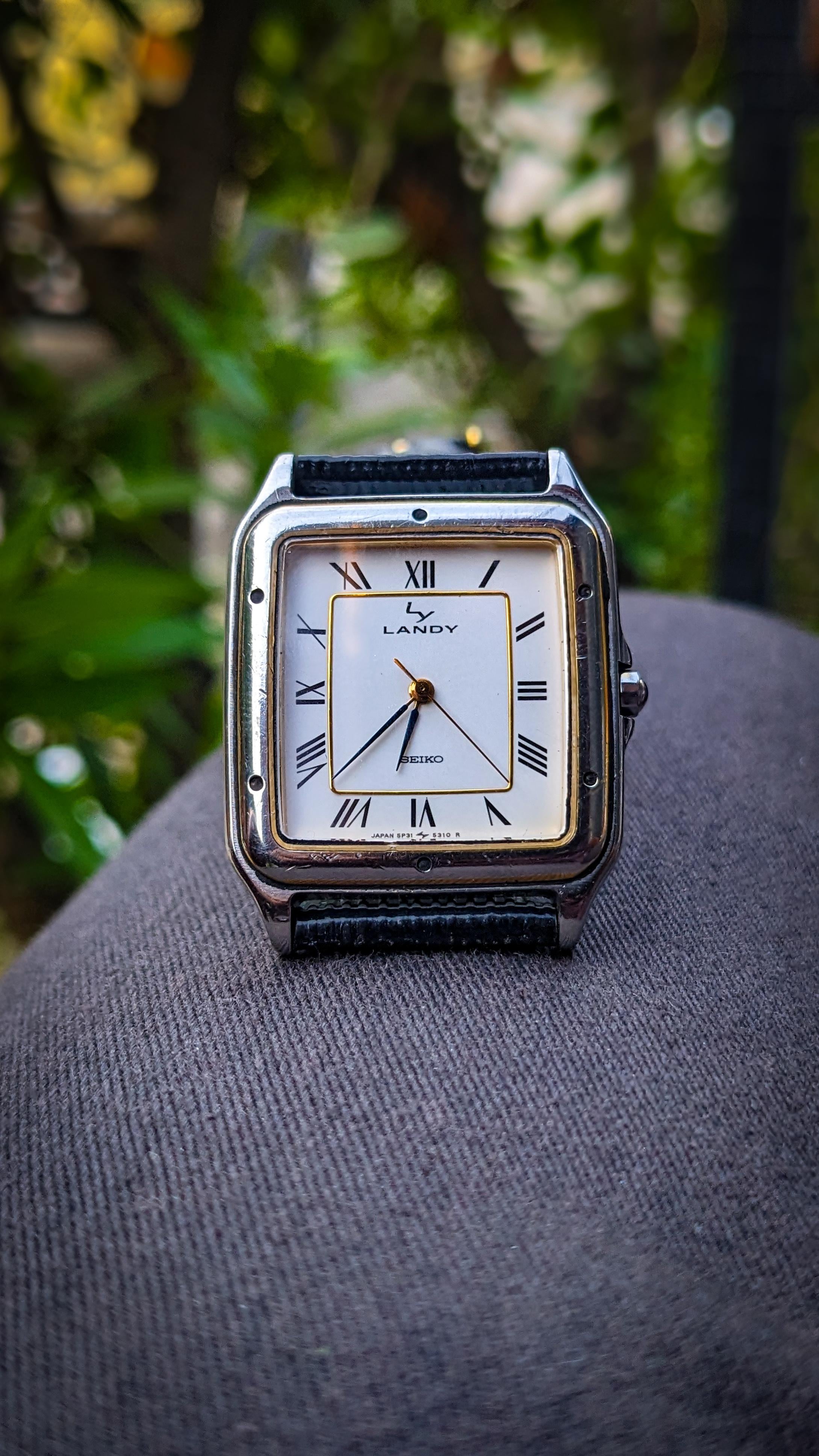 WTS] JDM Seiko Landy 5p31-5200 tank style vintage dress watch in